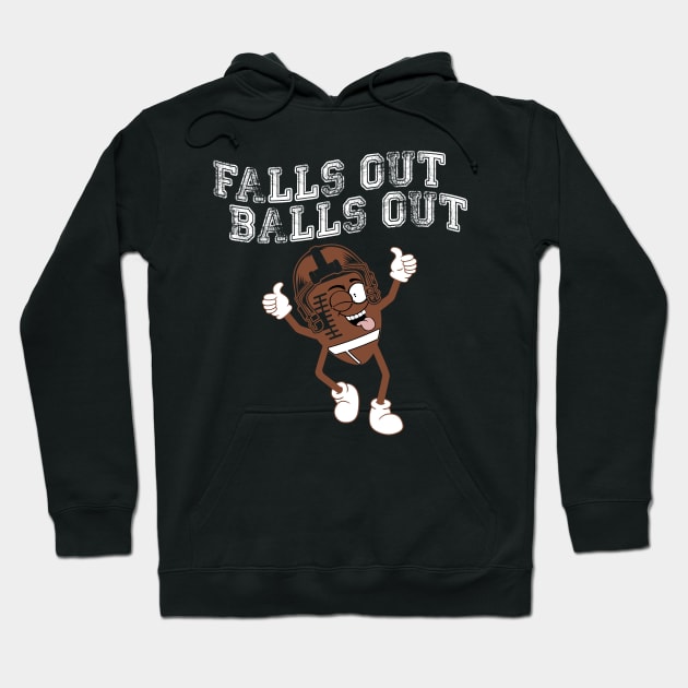 Fall's Out Balls Out Retro Autumn Hoodie by Imou designs